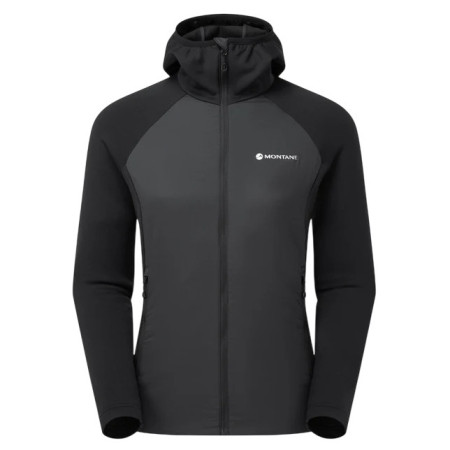 Дамско зимно яке Montane F Sirocco Lite Hoodie черен BLACK