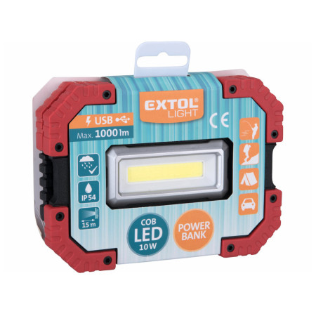 Светлина Extol reflektor LED s powerbankou