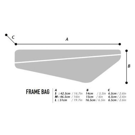 Чанта за велосипедна рамка WOHO X-Touring Diamond CyberCam L