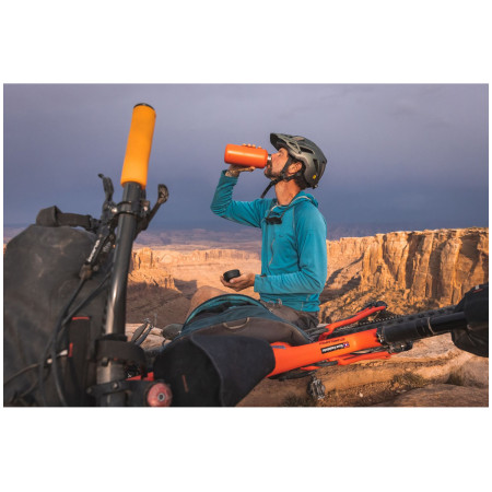 Бутилка от неръждаема стомана Klean Kanteen Wide w/Wide Loop Cap - brushed stainless 1182 ml