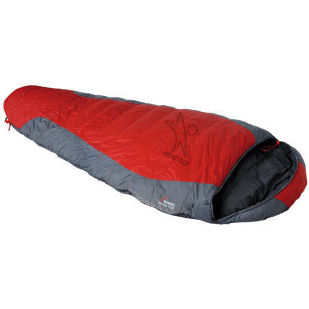 Спален чувал Warmpeace Viking 900 170 cm червен/черен red/grey/black