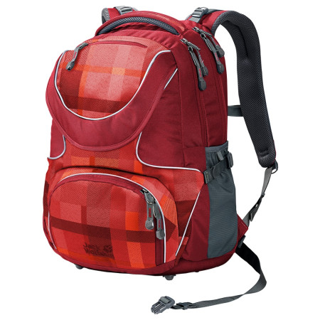 Детска раница Jack Wolfskin Ramson 26 Pack червен IndianRedWovenCheck