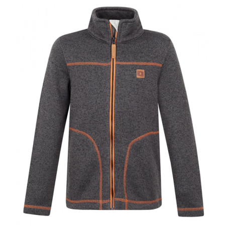 Детски пуловер Loap Keks тъмно сив Grey