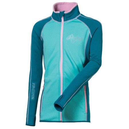 Детски суичър Progress DT TISPA JR 26WP син BlueGreen/Pink