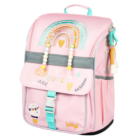 Ученическа раница за 1-ви - 4-ви клас Baagl Zippy розов Duha růžová