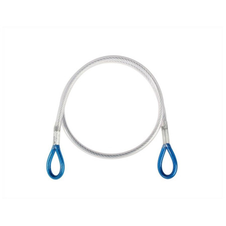 Фиксираща примка Singing Rock Steel Lanyard "I" 130 cm сребърен/син