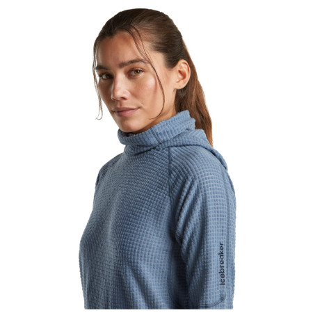Дамски суитшърт Icebreaker Wom Mer 400 RealFleece Grid Pulover Hood