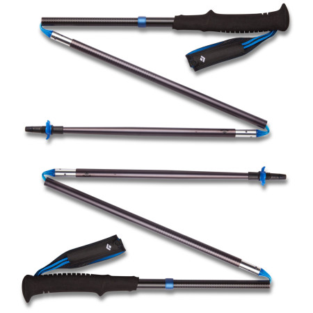 Туристически щеки Black Diamond Distance Z Poles черен/син Pewter
