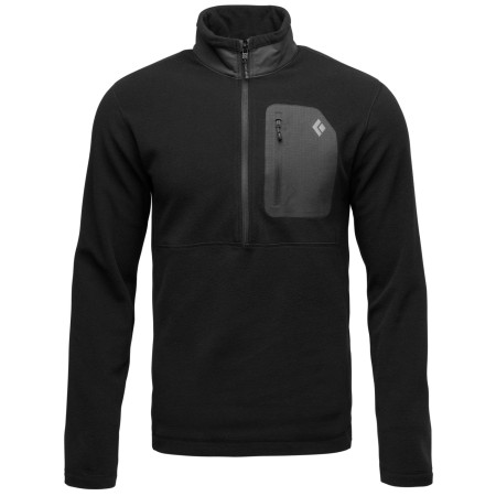 Мъжки суитшърт Black Diamond Rift HZ Fleece Jacket черен Black-Black