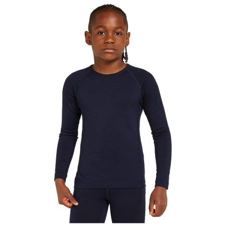Детска функционална тениска Icebreaker K 200 Oasis LS Crewe Midnight Navy