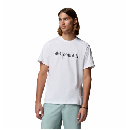 Мъжка тениска Columbia CSC Basic Logo™ Tee бял White, Gem Columbia