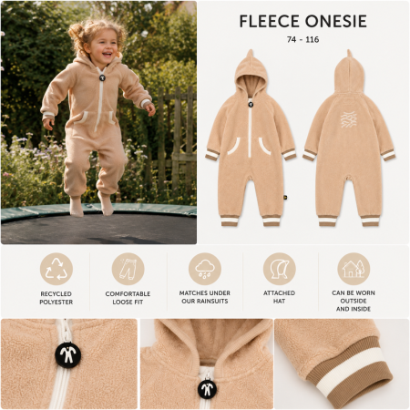 Детски гащеризон DucKsday Polar Fleece Londen/sand