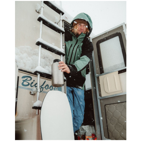 Бутилка от неръждаема стомана Klean Kanteen Wide w/Wide Loop Cap - brushed stainless 1900 ml