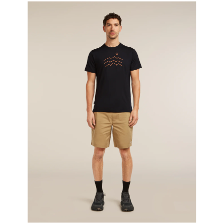 Функционална мъжка тениска Icebreaker Merino Blend 125 Cool-Lite™ Sphere SS Tee Across the Peaks