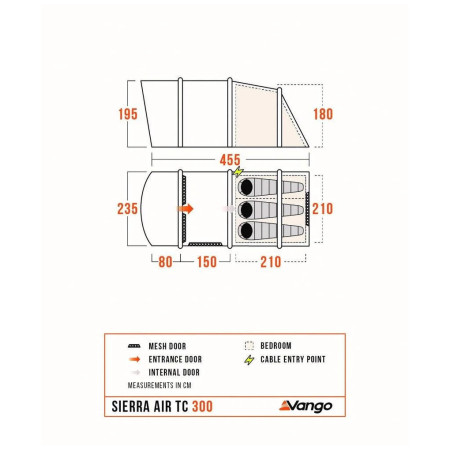Палатка Vango Sierra Air TC 300