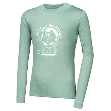 Детска функционална тениска Sensor Merino DF Planet Basil Green светло зелен Basil Green
