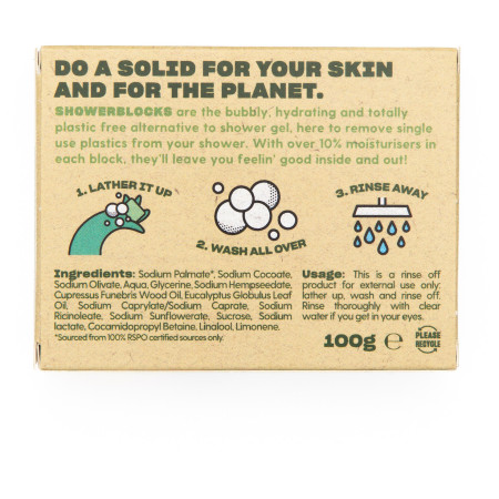 Душ гел Totally Solid Solid Shower Gel EO Range - Cedarwood & Eucalyptus