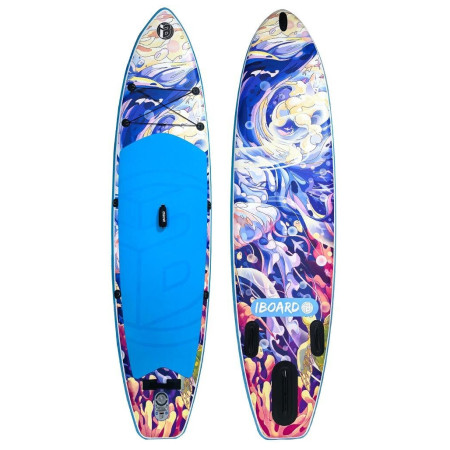 SUP борд iBoard 11' - 11 WHALE син