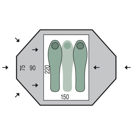 Палатка Pinguin Taifun 2