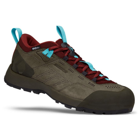 Дамски туристически обувки Black Diamond Mission LTHR LW WP W зелен/червен