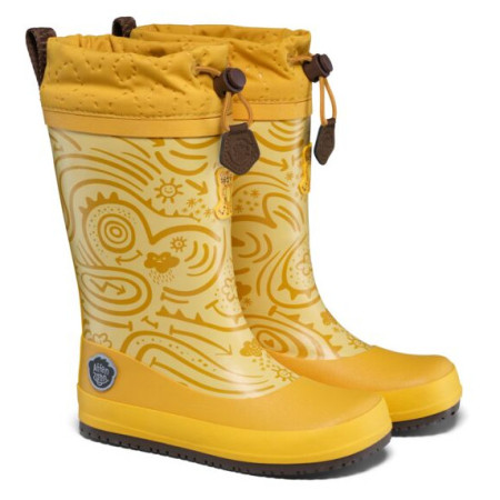 Детски гумени ботуши Affenzahn Rainboot Vegan Puddly Tiger жълт Tiger