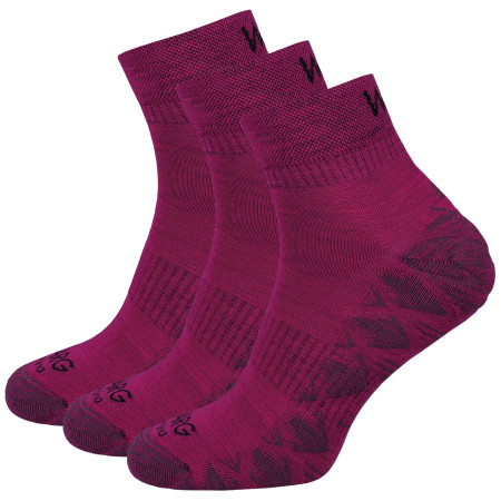 Чорапи Warg Endurance Merino Mid 3-pack лилав Fuchsia