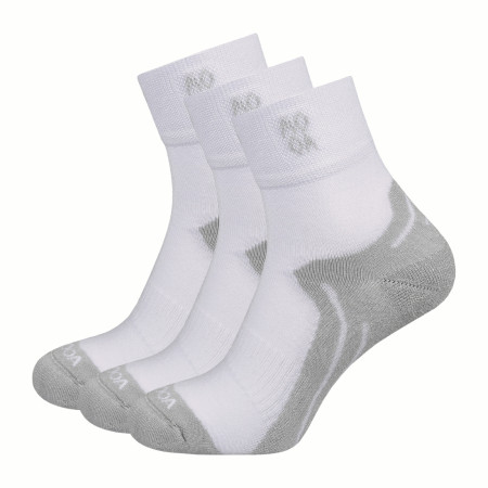 Чорапи MOOA Bamboo Active Mid 3-pack бял/сив White/Grey