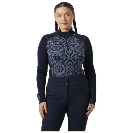 Дамска функционална блуза Helly Hansen W Lifa Merino Midw Gra 1/2 Zip