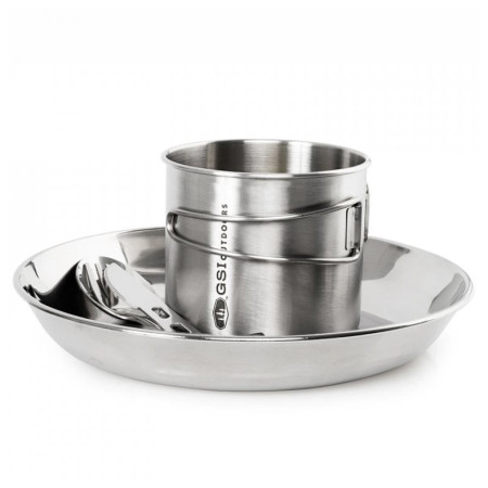 Комплект за храна GSI Outdoors Glacier Stainless 1 Person Set