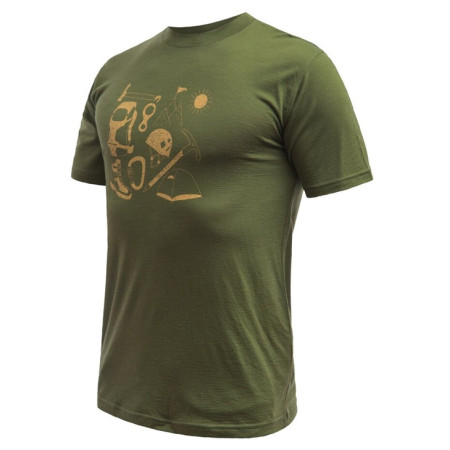 Функционална мъжка тениска Sensor Merino Active Hiking