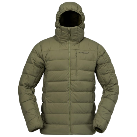 Мъжко пухено яке Norrona femund down700 Zip Hood маслинен Olive Night