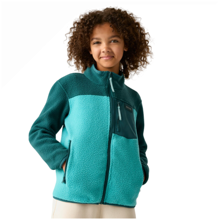 Детски функционален суитшърт Regatta Junior Frankie Warm Fleece Mediterranea/Turquoise