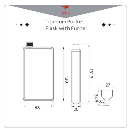 Патронче Keith Titanium Titanium Jug 120 ml