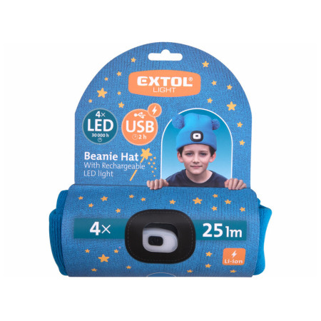 Шапка с фенерче Extol Kids