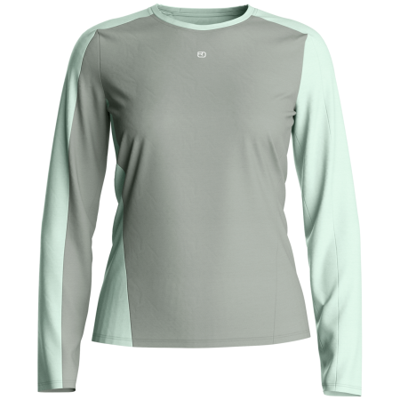 Дамска функционална блуза Ortovox 120 Cool Tec Fast Upward Ls W зелен/сив Green Sage