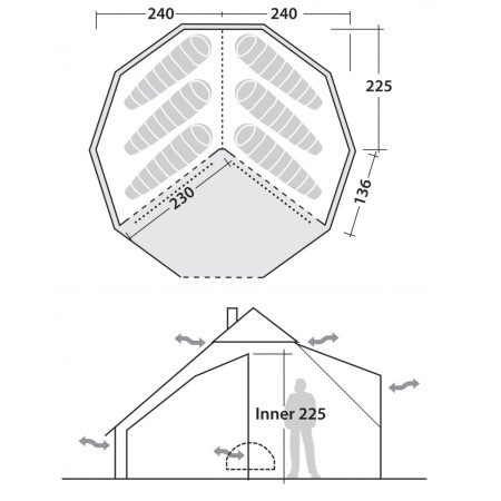 Спалня Robens Inner tent Klondike Grande
