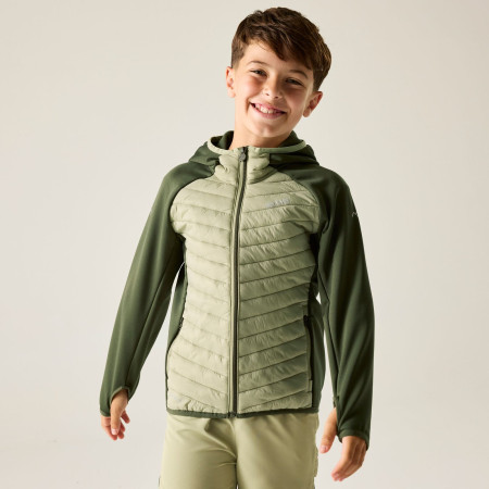 Детско яке Regatta Junior Andreson Hybrid DkKhaki/LtSg