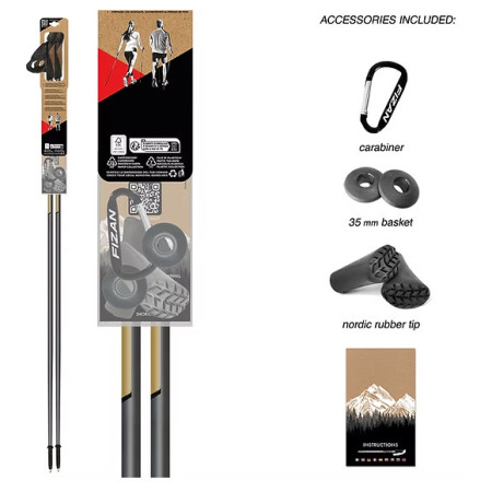 Щеки за скандинавско ходене Fizan NW Runner