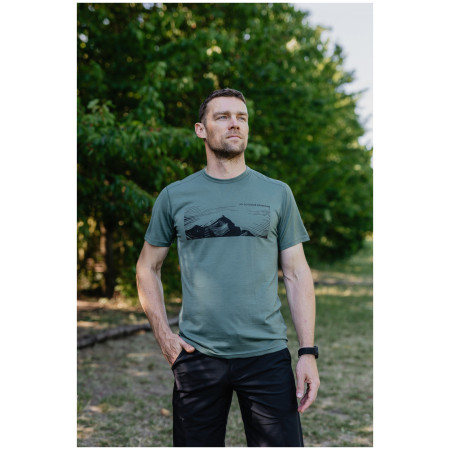 Мъжка тениска MOOA Merino Lyolite Highlander 150 Short