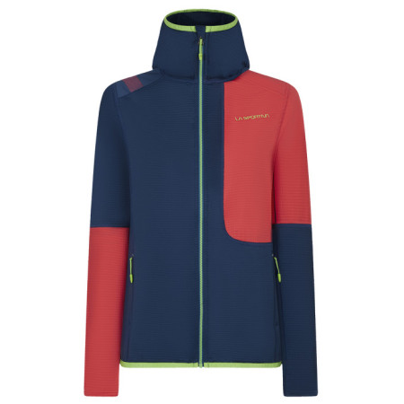 Дамско яко La Sportiva Granite Hoody W син/розов Opal/Hibiscus