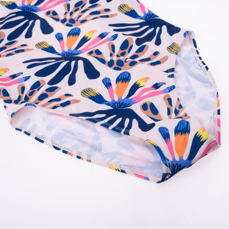 Детски бански Aquawave Salava Jr - Summer Beige Flower Print