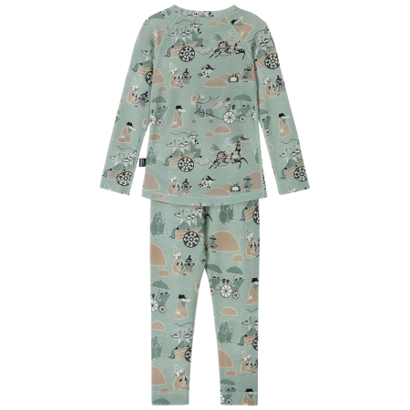 Детско функционално бельо Reima Moomin Trivsam Airy Green зелен Airy Green