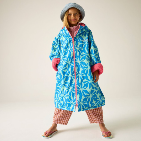 Водоустойчиво палто Regatta Junior Waterproof Changing Robe SBluFlPiLem