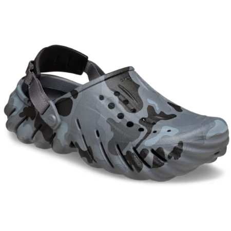 Пантофи Crocs Echo Duck Camo Clog сив/черен Charcoal/Black