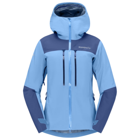 Дамско туристическо яке Norrona Trollveggen Gore-Tex Pro Light Jacket светло син Allure/Vintage Indigo