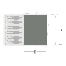 Килим за палатка Outwell Cozy Carpet Colorado 6 Air