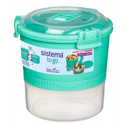 Кутия за храна Sistema Round Lunch Stack TO GO 965ml