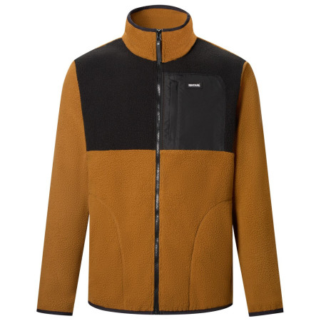 Функционален мъжки суитшърт Regatta Frankie Borg Colour Block кафяв/черен Rich Tan/Blk