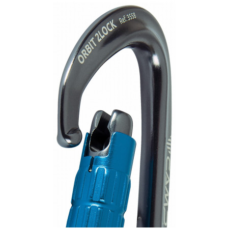 Карабинер Camp Orbit 2Lock - Gun Metal / Blue