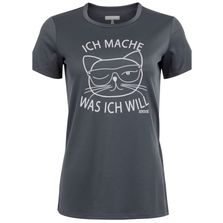 Дамска тениска Regatta Wmn Fingal Slogan сив